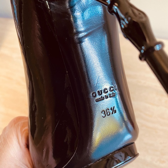 Gucci Bamboo Accent Leather Pumps - Picture 8 of 8